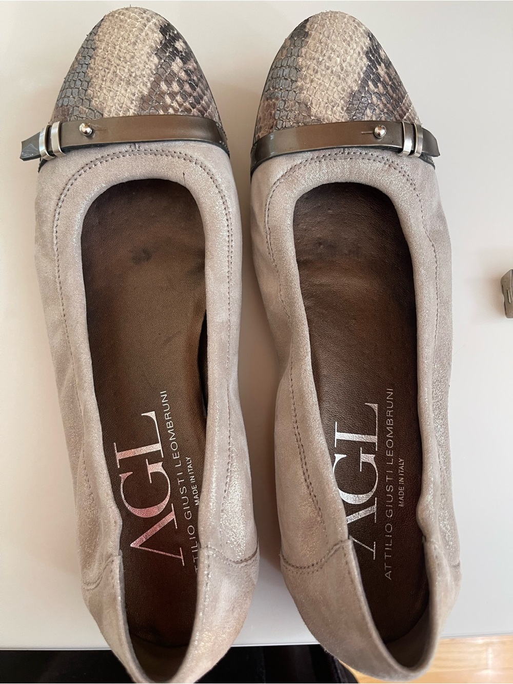 AGL Monika Cap Toe ballet Flat size 41 US 10.5